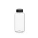 Trinkflasche Refresh klar-transparent 0,7 l - transparent/schwarz